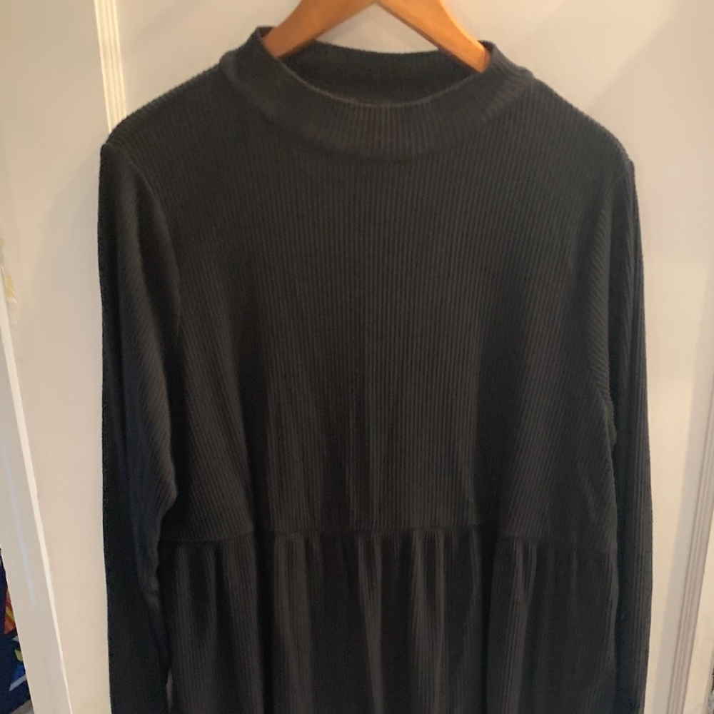 Comfy Black Pleated Dress - perfect for Wednesday Addams / Dark Academia vibes!